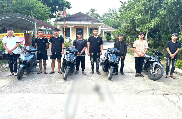 Tạm giữ 8 đối tượng để điều tra về hành vi cố ý gây thương tích và gây rối trật tự công cộng